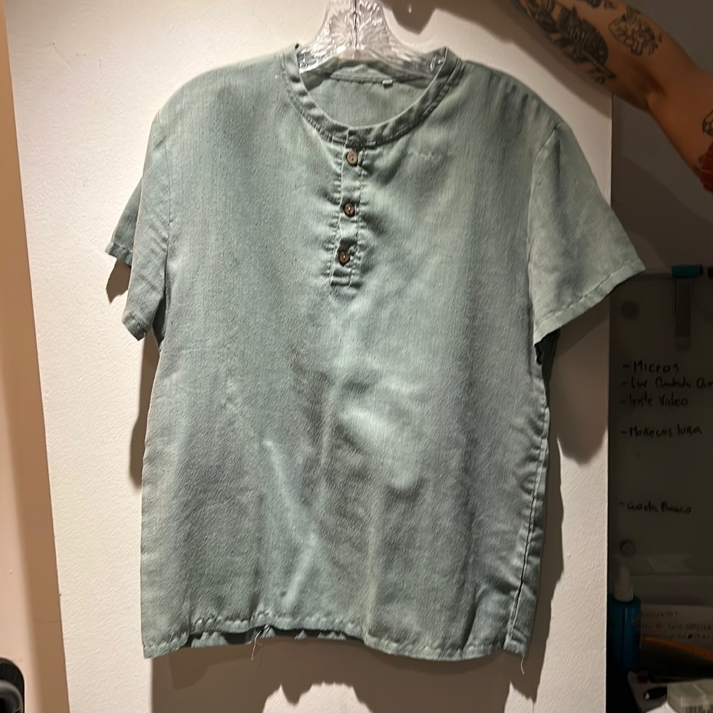 Asian looking shirt, very cool & convenient for any situation.